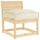 vidaXL Pute Oxford Stoff Krem 50 x 50 x 12 cm