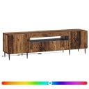 vidaXL LED TV skap Gammelt tre Konstruert tre