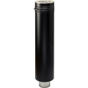 150 mm Metalbestos Tre stor størrelse 1000 mm med innebygd overgang T/UISO røykrør black 150x1000 mm