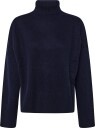 Davida Cashmere Chunky Roll Neck Sweater   NAVY   L