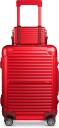 Feru Beverly 54 cm Kuffert med Skuldertaske - 54x35x21/23x7,5x13cm - RÃ¸d Aluminium