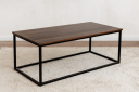 Sofabord loftstil 110x55 brun treimitasjon
