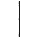 vidaXL Veggmontert sengegavl svart 82,5x3x110 cm heltre furu
