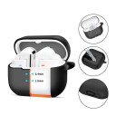Tech Protect Silicone Hook Case for Samsung Galaxy Buds 3/3 Pro Black