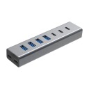 Dacota Platinum 7 Porter USB A/USB C 3.0 hub