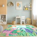 Barneteppe Dino Friends multi Størrelse: 120 x 170 cm