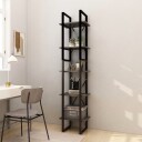 vidaXL Bokhylle 5 etasjer gr? 40x30x175 cm furu