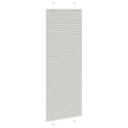  plisségardin lys grå 75x200 cm Stoff Bredde 74,4 Polyester