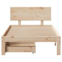  Sengeramme med skuffer 90x200 cm heltre furu 8721102943676