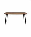 Dutchbone Clover Spisebord, 165x90, Valnød/Sort