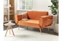 Touya Sovesofa 2 seter   Gull/Oransje