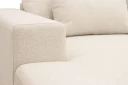 Grande 5 seters U Sofa med Divan Venstre   Beige Stoff