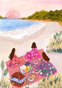 Beach Picnic Plakat Plakat / 50x70cm