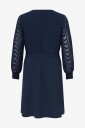 Only Carmakoma - Kjole carMetta L/S Mini Dress Wvn - Blå