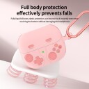 Silikonetui i retro gaming-stil til Samsung Galaxy Buds3/Buds3 Pro - Rosa