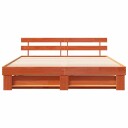  Sengestamme med hodegjerde Brun 180 x 200 cm Heltre furu