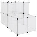 Vidaxl Smådyrbur Gjennomsiktig 142X74X93 cm Pp Og Stål