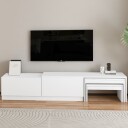 Zalven TV-benk 180x36x30 cm - hvit