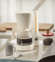 Alessi Plissé kaffetrakter hvit