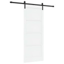 vidaXL Skyvedør Hvit og svart 83 x 202 cm Heltre furu