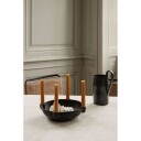 Ferm Living Bowl Lysestake 27 cm Mørkegrå Steintøy - 4 Lys