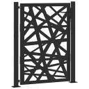 Hageport svart 100x125 cm stål lysdesign