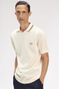 Fred Perry Pointelle Knitted Shirt   Cream   L