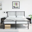  Nattbord 2 stk svart 34,5x39x44 cm stål 841752