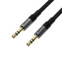 Acefast J10 AUX-kabel, minijack 3,5 mm, 1 m – svart