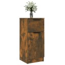 vidaXL Skjenk røkt eik 30x30x70 cm konstruert tre