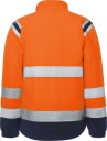 Fristads Vindtett Varsel Fleecejakke 4041 FE Oransje/Marinblå XXL