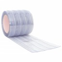 vidaXL Dørgardin gjennomsiktig 200 mm x 1,6 mm 25 m PVC