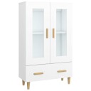  Highboard hvit 70x31x115 cm konstruert tre