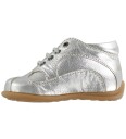 Bisgaard Begynner Sko Sølv m. Knytting 25 Babysko Metallic