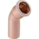 54 mm bøy CUG 45° muffe/nippel Mapress