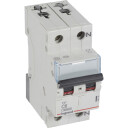 Legrand 5 stk TX³ MCB automatsikring C6 1P+N 2M 10/10kA