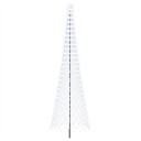 vidaXL LED juletre 500 cm 550 LED-lys Kaldhvit Jern Svart