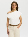 Selected Slfmolly Ss Top   White   S