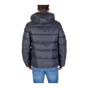Calvin Klein Jeans Ls Nylon Zip Off Hood Down Puffe - Black - M