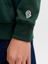Jack & Jones Jorfrederiksberg Monogram Sweat Hood Jn   Green   128