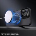 Wozinsky Carbon Fiber MagSafe-deksel for Samsung Galaxy S25+ Grå