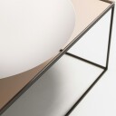 Decotique Observe Salongbord 89x89 cm Ravfarget Glass / Speilglass