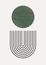Circles and Lines Plakat / 50x70