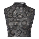 Genny Dame Topper Svart XS,