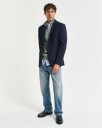 Gant Kabelstrikket genser med half-zip KALAMATA GREEN L