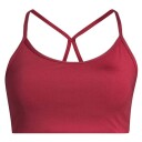 Casall Sleek Strappy Sports Bra Maroon Red L