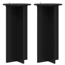 vidaXL Planteholder 2 pcs Svart 40 x 40 x 80 cm Konstruert tre
