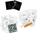 SES Creative 3-i-1 aktivitetsbok Glow in the dark