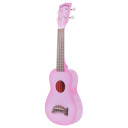 Kala Makala Dolphin Mk-Sd-Pkburst Pink Burst Soprano Ukulele Med Bag