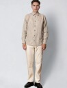 Clean Cut Copenhagen Kelvin Striped Shirt Beige L